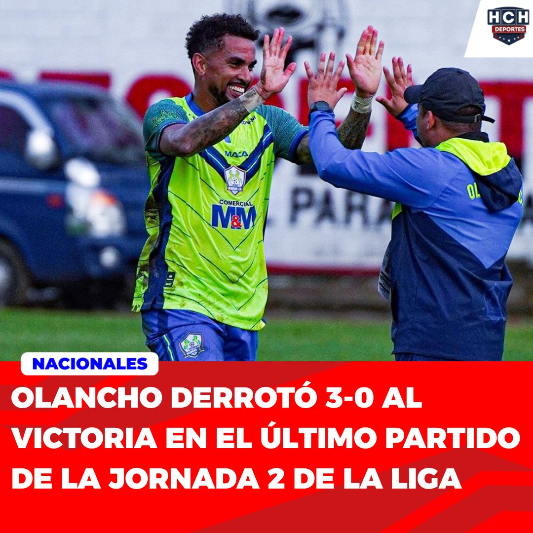 HCHTelevDigital's tweet image. #HCHDeportes | Sin problemas el Olancho FC venció al Victoria de La Ceiba 3 goles a 0 en Danlí, El Paraíso. 

⚽️ Nelson Muñoz (27&apos;), Rodrigo De Olivera (44&apos;) y Yemerson Cabrera (89&apos;) fueron los anotadores del encuentro.