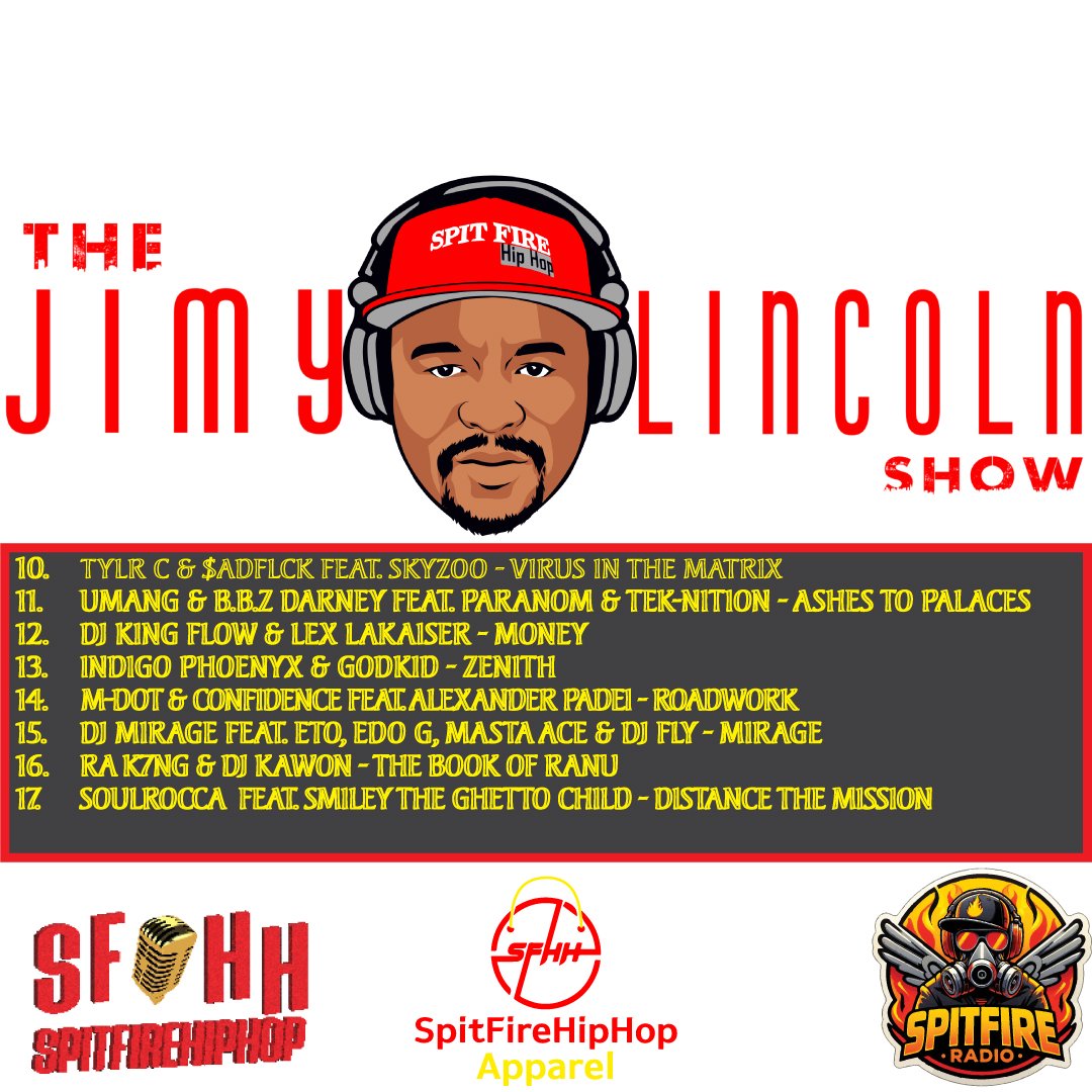 SpitFireRadio_'s tweet image. 🔥🎶 The Jimy Lincoln Show airs TONIGHT at 9:30 p.m. Central on Spit Fire Radio!
Lock in for nothing but raw Hip-Hop, and non-stop fire.
🎧 Tap in here:
🌐 myksfr.com
🌐 spitfireradio.com
Turn it up and ride with the real! 🎤