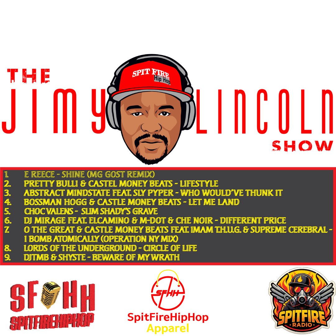 SpitFireRadio_'s tweet image. 🔥🎶 The Jimy Lincoln Show airs TONIGHT at 9:30 p.m. Central on Spit Fire Radio!
Lock in for nothing but raw Hip-Hop, and non-stop fire.
🎧 Tap in here:
🌐 myksfr.com
🌐 spitfireradio.com
Turn it up and ride with the real! 🎤
