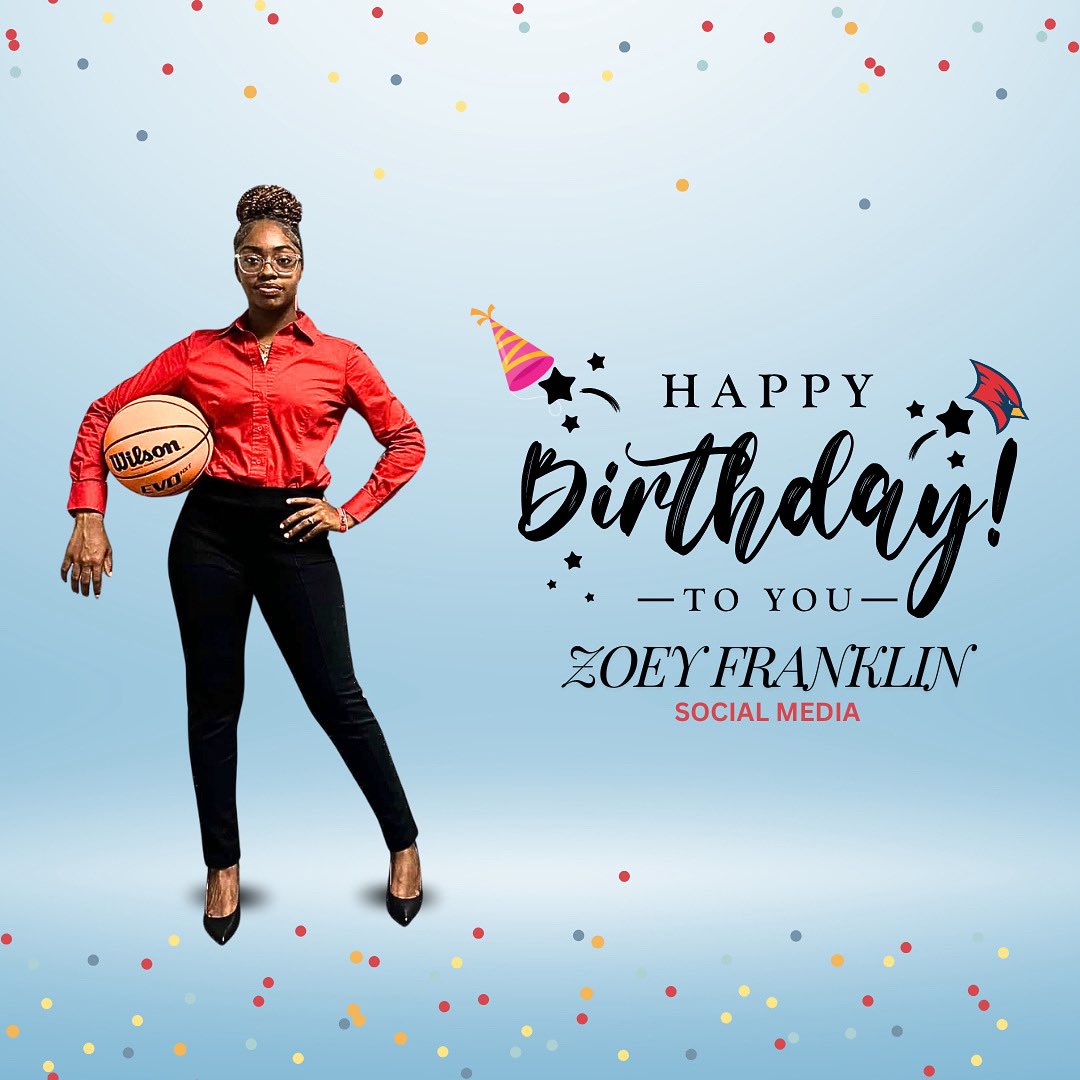svsuwbb's tweet image. Happy Birthday to our very own Zoey Franklin !! #GoCards🔥🎉🎈🎂
#LIFT | #GirlsOn🔥