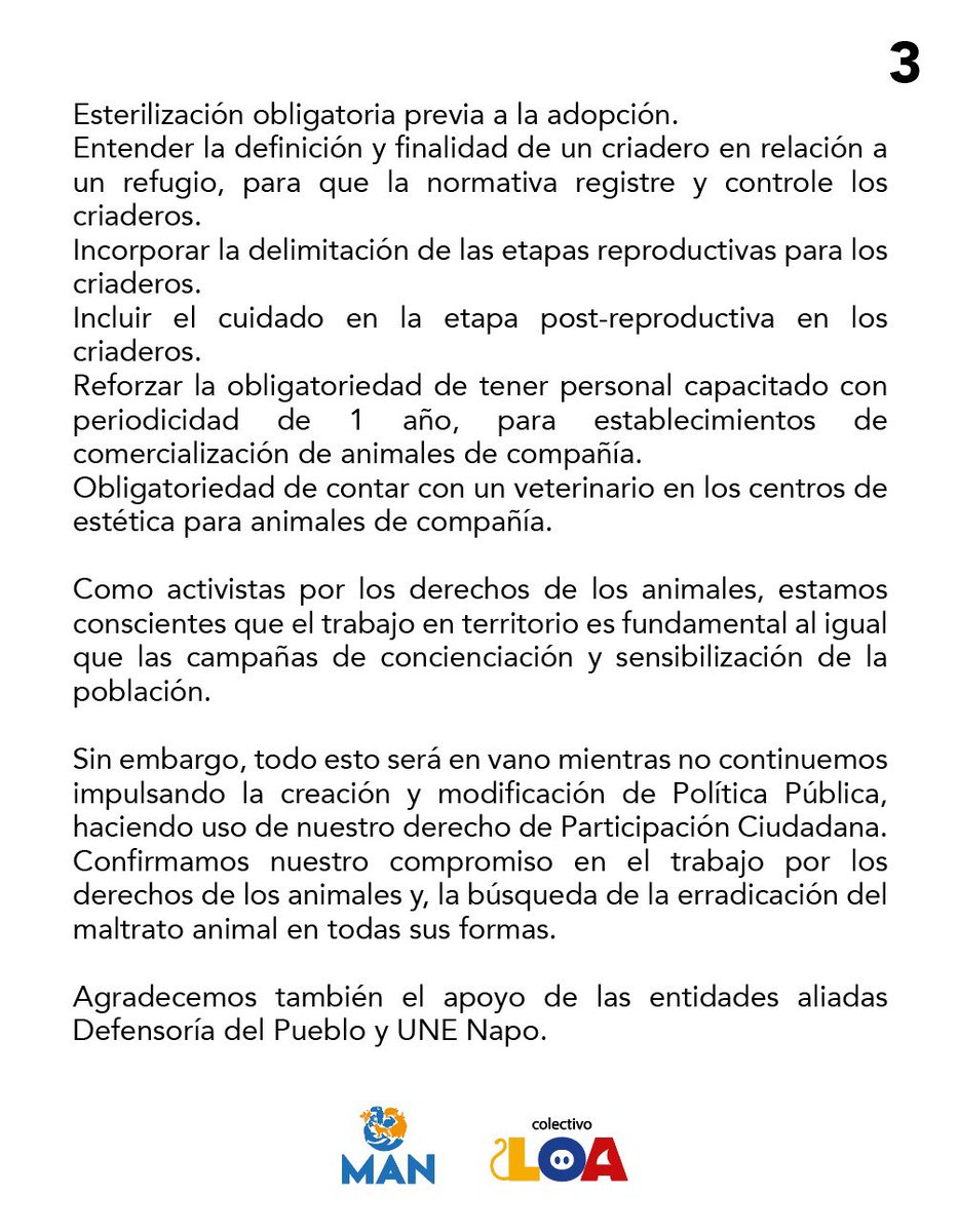 LoaEcuador's tweet image. Avances en la política pública para los animales, en el cantón Tena, gracias al trabajo de la coordinación LOA Tena