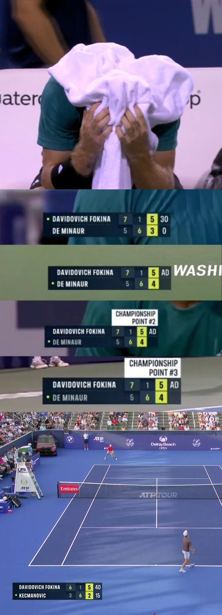 StoolTennis's tweet image. Alejandro Davidovich Fokina just can’t catch a break and find that elusive first title