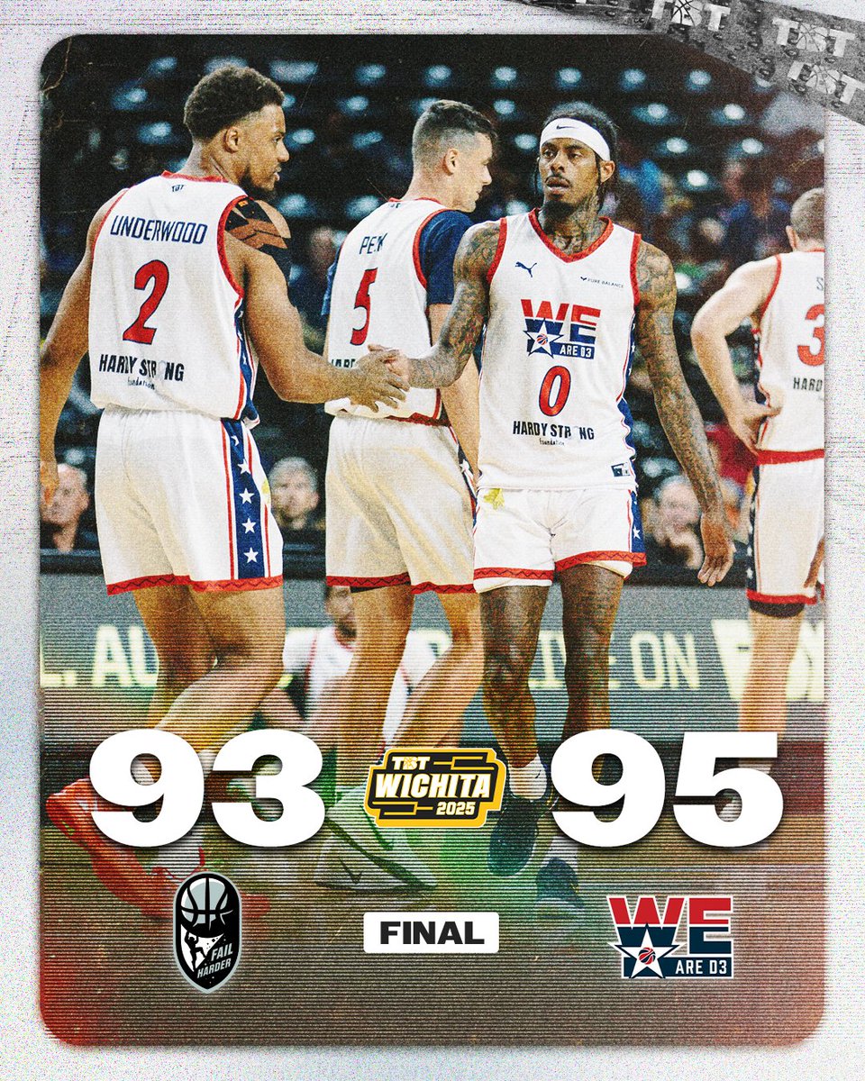 BREAKING: WE ARE D3 JUST ADVANCED TO TBT’S SEMIFINALS!

@WeAreD3tbt’s incredible run CONTINUES‼️

They’ll play again on Thursday against the winner of The AfterShocks and Team HeartFIRE… TWO WINS AWAY FROM $1MILLION!