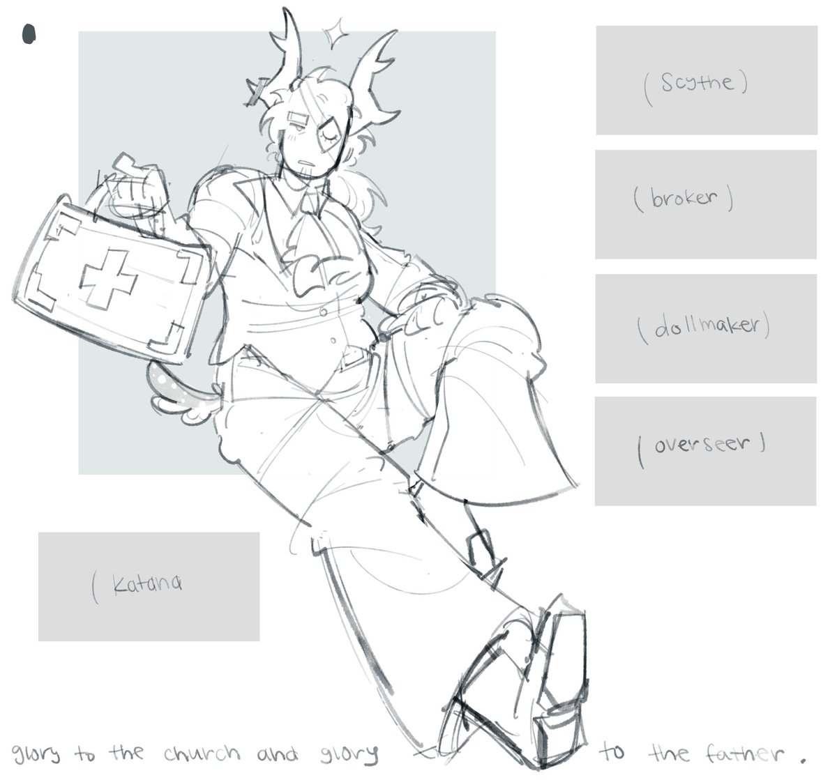 raezeerr's tweet image. day 277 of dread to and struggling to draw scythe [WIP] #phighting