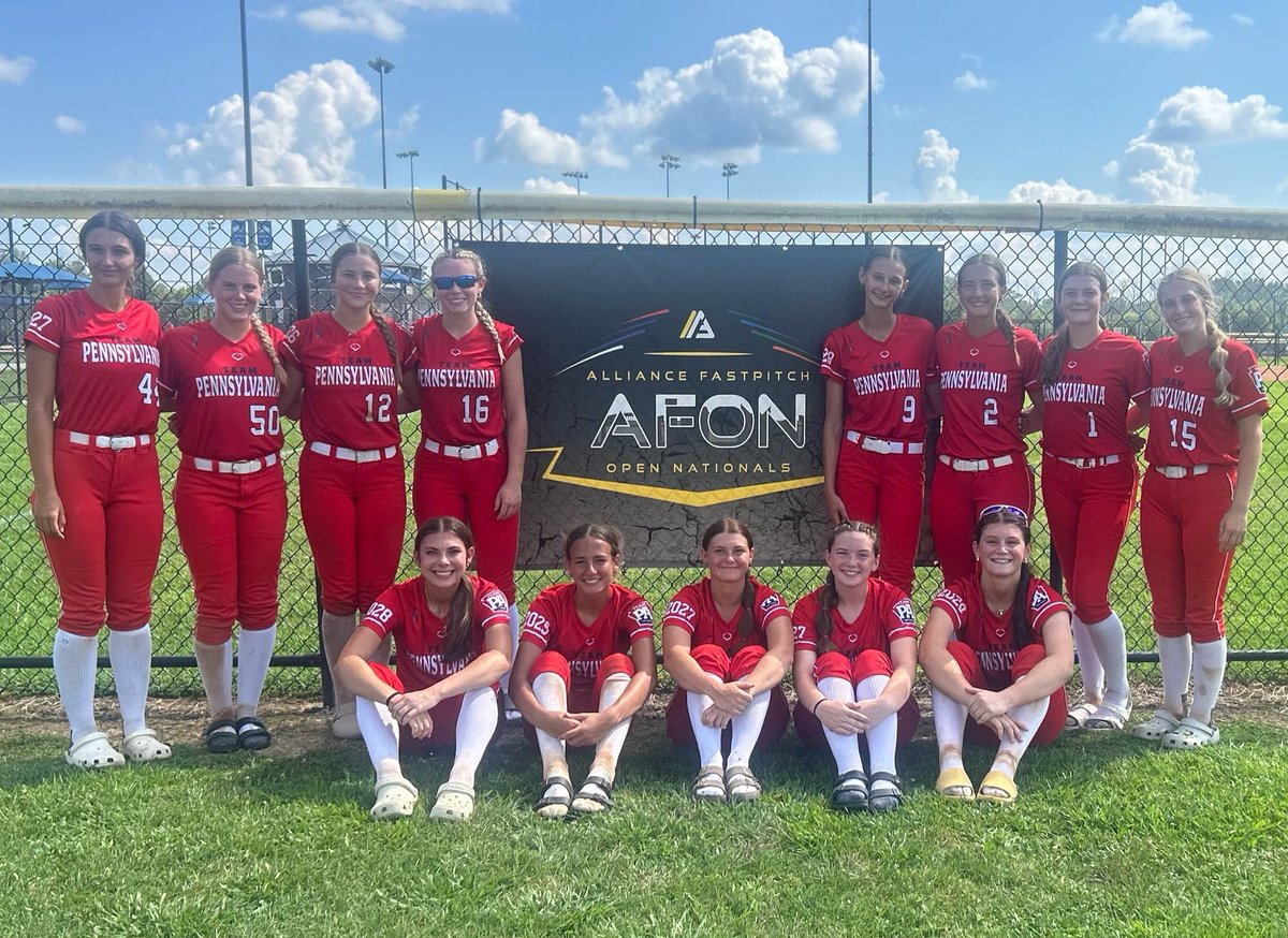 Rachael Dunmire (@rachaeld2027) on Twitter photo Thank you <a href="/TeamPaCannode/">Team Pennsylvania Cannode</a> for the Reps this week
<a href="/AllianceOpenNat/">Alliance Fastpitch Open Nationals</a> in TN. Team finished top 16 (6-2).
13.1 IP, 12Ks, 1BB. Fun playing w/ <a href="/AveryCarson2027/">Avery Carson</a>
<a href="/teampafastpitch/">Team Pennsylvania Fastpitch</a> <a href="/CoachCat10/">Cat Clifford</a> <a href="/RadkeCortney/">Cortney Radke</a>
<a href="/cbreault12/">Courtney Breault</a> <a href="/alyssa_bilodeau/">Alyssa Bilodeau</a> <a href="/JakeCombs/">Jake Combs</a>
<a href="/CoachKarlaUSF/">Karla Claudio</a> <a href="/AshleyWadeUNCW/">Ashley Wade</a>
<a href="/PennStateSB/">Penn State Softball</a> Thank you <a href="/TeamPaCannode/">Team Pennsylvania Cannode</a> for the Reps this week
<a href="/AllianceOpenNat/">Alliance Fastpitch Open Nationals</a> in TN. Team finished top 16 (6-2).
13.1 IP, 12Ks, 1BB. Fun playing w/ <a href="/AveryCarson2027/">Avery Carson</a>
<a href="/teampafastpitch/">Team Pennsylvania Fastpitch</a> <a href="/CoachCat10/">Cat Clifford</a> <a href="/RadkeCortney/">Cortney Radke</a>
<a href="/cbreault12/">Courtney Breault</a> <a href="/alyssa_bilodeau/">Alyssa Bilodeau</a> <a href="/JakeCombs/">Jake Combs</a>
<a href="/CoachKarlaUSF/">Karla Claudio</a> <a href="/AshleyWadeUNCW/">Ashley Wade</a>
<a href="/PennStateSB/">Penn State Softball</a>
