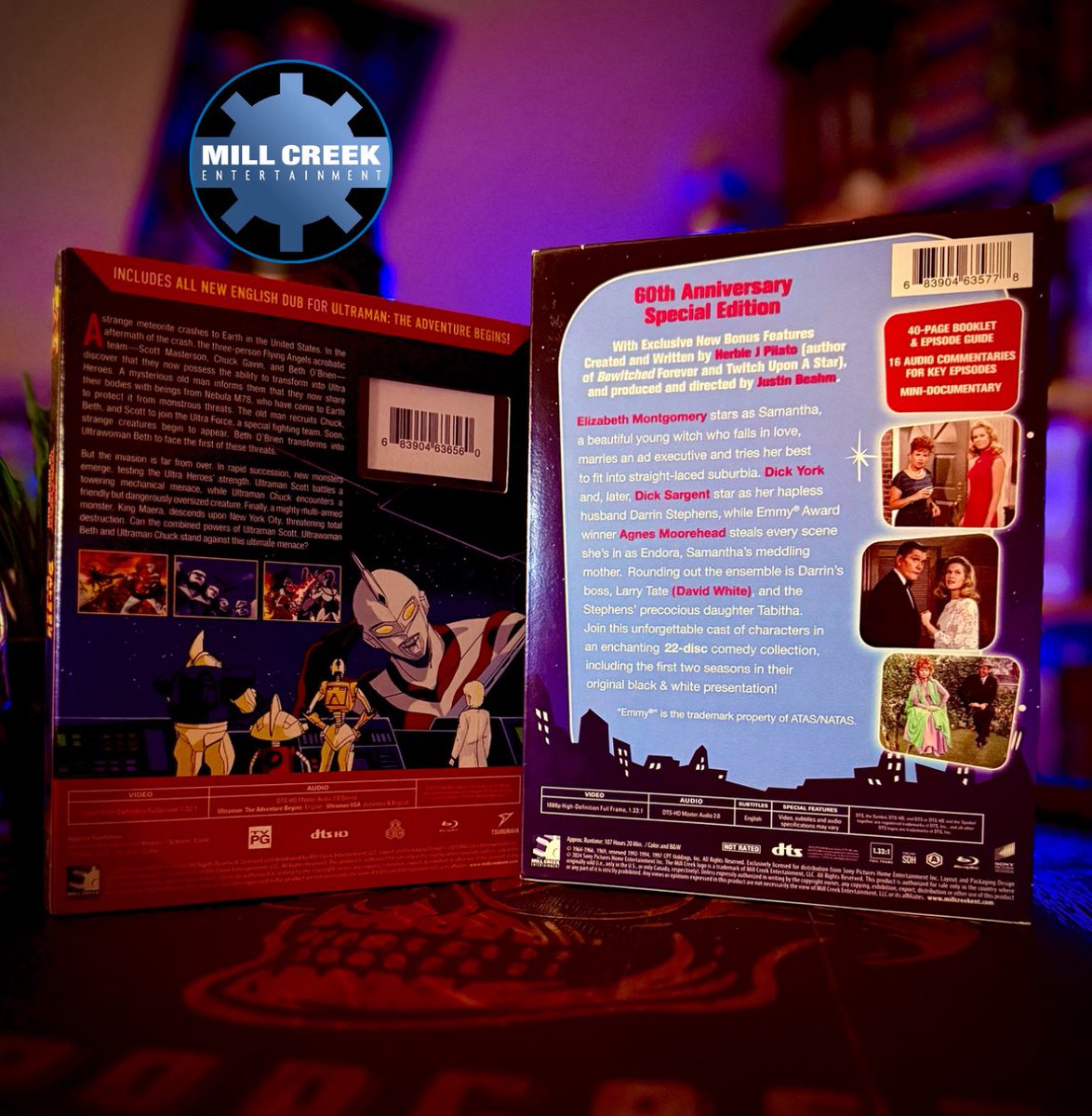 ElecticEnterta1's tweet image. Check out our review of these two July releases from @millcreekent 

open.spotify.com/episode/0ScDMs…

Bewitched the complete series on Blu-ray with this 60th Anniversary set.

Ultraman the Adventure Begins on Blu-ray.

#millcreekentertainment #bewitched #ultraman #bluray #physicalmedia