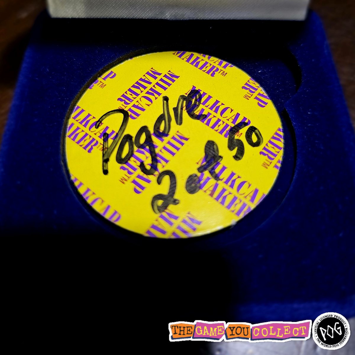 😆 POGdre Limited Edition Custom DIY Drop...

Here's your sneak peek 👀

Only 50 hand-numbered Milkcap Maker customs are being released — and this one's #2/50.

Sharpie-signed. Retro real. Ready to slam.

Available real THOON 🔥

✌️ Shoutout to the @POGDigital crew — keeping the