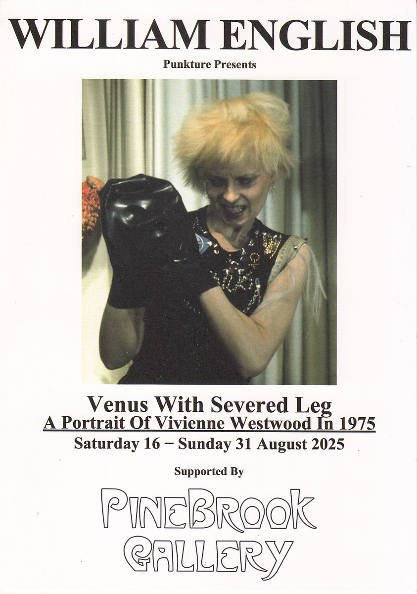 neuschnee_'s tweet image. 英女性映像作家/写真家
ウィリアム・イングリッシュ個展
『切断された足のヴィーナス Venus With Severed Leg A Portrait Of Vivienne Westwood In 1975』
大阪PineBrook Gallery(大国町) 8月16日〜31日
展示詳細 punkture.jp/p/00010