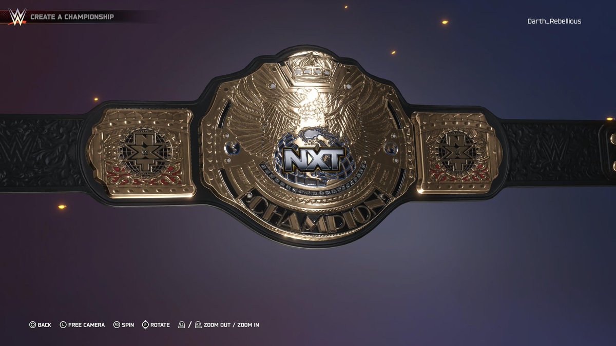 JRebellious2018's tweet image. Messing around with some editing 1st seeing if I can utilize the create a video mode to create a nameplate overlay that I can later edit and concept of a custom NXT Championship #WWE2K25 @WWEgames @TPWSpodcast @Cameron_CWE @WittyWitterson @dannydegante1 @SelfMadeB33ZY @GuardLion1