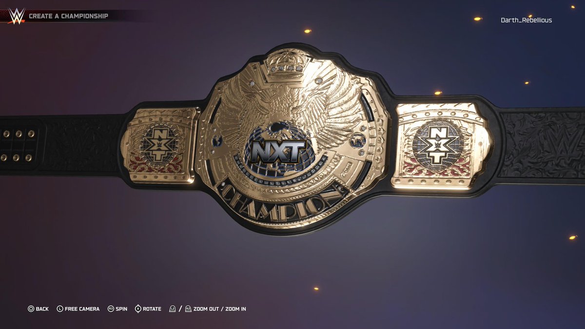 JRebellious2018's tweet image. Messing around with some editing 1st seeing if I can utilize the create a video mode to create a nameplate overlay that I can later edit and concept of a custom NXT Championship #WWE2K25 @WWEgames @TPWSpodcast @Cameron_CWE @WittyWitterson @dannydegante1 @SelfMadeB33ZY @GuardLion1