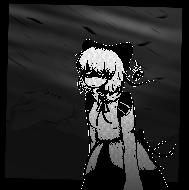 nekomichiii's tweet image. #東方Project
queen of good posture