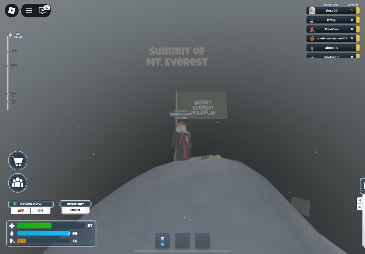 templurum's tweet image. subi o monte everest no roblox levou uns 40 minutos e o final foi uma bosta como esperado nao acredito que tem gente que faz essa merda na vida real
