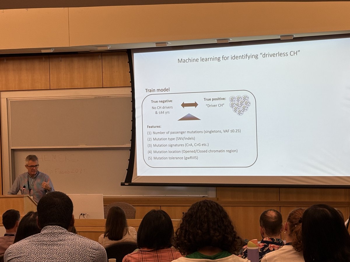 Fantastic keynote by Professor George Vassiliou at #HEMSRC on clonal hematopoiesis.