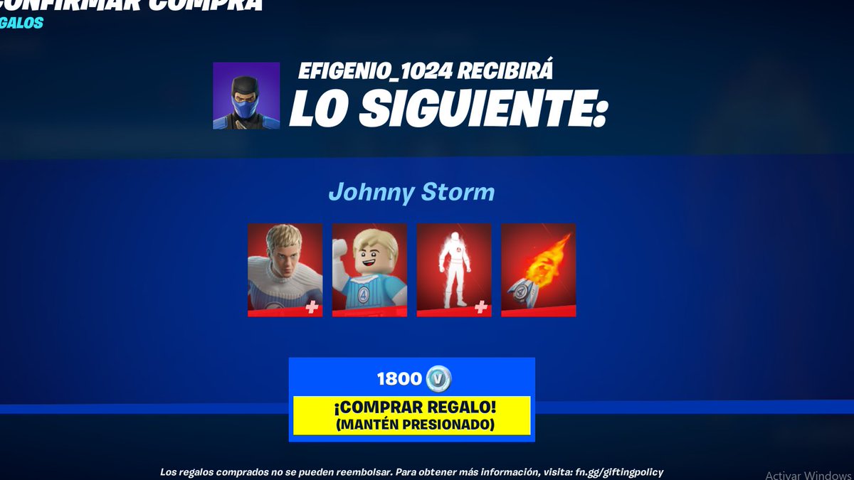 darlingeoR's tweet image. 🚨 ENTREGANDO SKINS 🚨
Voy a dar 20 skins de LOS 4 FANTÁSTICOS en Fortnite 🔥
Ya van 11/20 skins entregadas 🎁