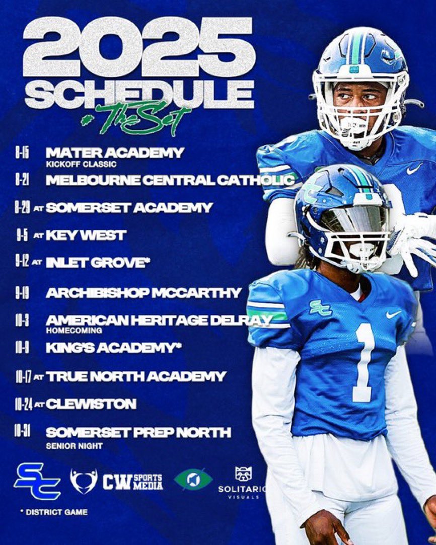 Updated 2025 Varsity Schedule ‼️‼️‼️