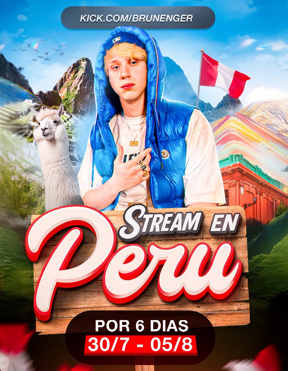 Vamos a PERÚ 🇵🇪 a ver la Noche Dorada y meter mucho IRL, con quien les gustaría que haga stream ? A donde tengo que ir ?