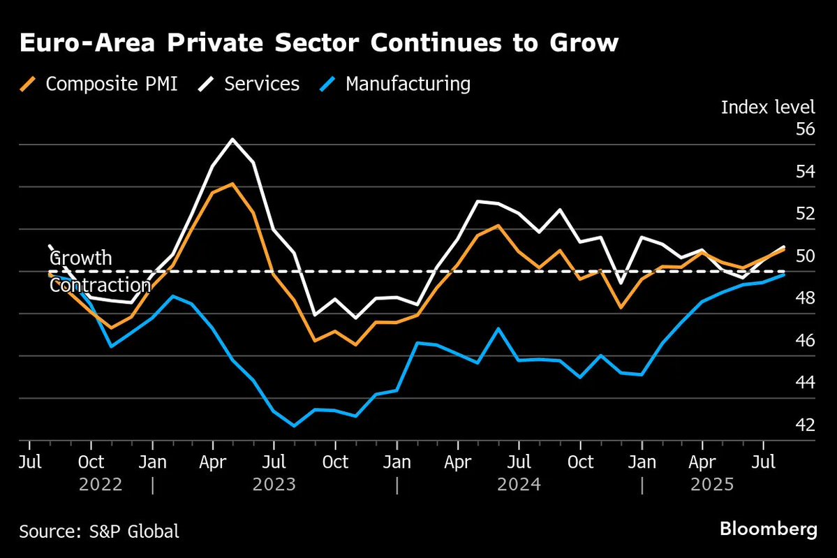 🚨 BREAKING: "Crescita dell'Attività Economica nel Settore Privato: HCOB Eurozone Composite PMI a 51"