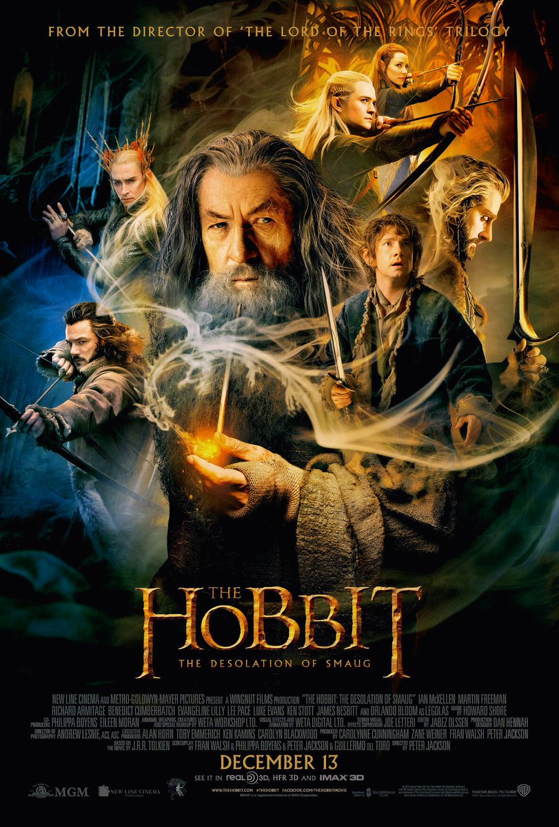 NerdolaVader's tweet image. Amanhã eu começo &quot;O Hobbit: A Desolação de Smaug&quot; (2013). O filme anterior, apesar de visualmente belo, grandes lições e com bons fanservices, ... ele era incrivelmente arrastado e sem muita relevância. Claro, longe de ser um desastre. Veremos se essa sequência envelheceu bem.