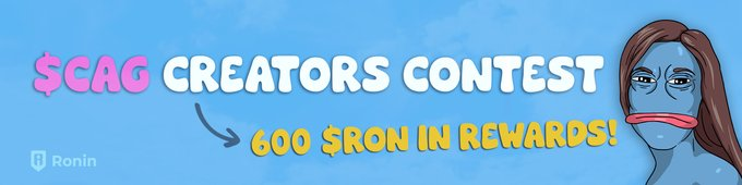 antoo.ron π¦ (@antoo_ron) on Twitter photo π¨ CAG Creators Contest has officially started! π¨
ποΈFrom July 28 to Aug 4
Create content about <a href="/thetickeriscag/">Cute Asian Girl $CAG</a> and compete for a 600 $RON prize pool! π°
Looking for the best memes on <a href="/Ronin_Network/">Ronin</a>, show why $CAG is the one to follow! π
Prizes:
π₯ 1st Place: 180 $RON
π₯ 2nd π¨ CAG Creators Contest has officially started! π¨
ποΈFrom July 28 to Aug 4
Create content about <a href="/thetickeriscag/">Cute Asian Girl $CAG</a> and compete for a 600 $RON prize pool! π°
Looking for the best memes on <a href="/Ronin_Network/">Ronin</a>, show why $CAG is the one to follow! π
Prizes:
π₯ 1st Place: 180 $RON
π₯ 2nd