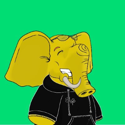 UnchainedDaniel's tweet image. GM GM! 

Our boy Mongkol kicking off the week! 🐘