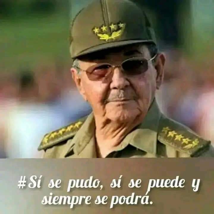 Alfre Menendez (@alfremene37409) on Twitter photo Raúl Castro: " La historia ha demostrado que ¡sí se pudo, sí se puede y siempre se podrá". #CiegoEn26 #SinPerderUnDía #LaLuchaNoHaCesado <a href="/JHGcasanova/">julio Heriberto Gómez Casanova</a> <a href="/DiazCanelB/">Miguel Díaz-Canel Bermúdez</a> <a href="/DrRobertoMOjeda/">Dr. Roberto Morales Ojeda</a> <a href="/PartidoPCC/">Partido Comunista de Cuba</a> Raúl Castro: " La historia ha demostrado que ¡sí se pudo, sí se puede y siempre se podrá". #CiegoEn26 #SinPerderUnDía #LaLuchaNoHaCesado <a href="/JHGcasanova/">julio Heriberto Gómez Casanova</a> <a href="/DiazCanelB/">Miguel Díaz-Canel Bermúdez</a> <a href="/DrRobertoMOjeda/">Dr. Roberto Morales Ojeda</a> <a href="/PartidoPCC/">Partido Comunista de Cuba</a>