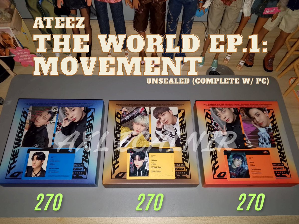 atinycuti3's tweet photo. WTS LFB PH ATEEZ THE WORLD EP. 1 ALBUMS

FOR SALE 🎀
letting go of some of my collection mostly Ateez's albums, xikers, xdinary heroes and more. kindly message me if ur interested ^^ prices are listed down below

rfs: quitting

mop: gcash
mod: j&amp;t
loc: Sto. Tomas City, Batangas https://t.co/I4ysA2x6rf