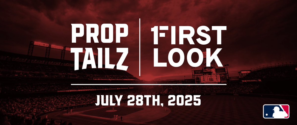 PropTailz's tweet image. ⚾️ F1RST LOOK /// 07.28 ⚾️
Here’s a first look at tomorrow’s action including park factors, hitter & pitcher matchups, and more. Get some early intel before you place your bets!
proptailz.com/posts/mlb-prev…
Early plays dropping very soon for the DubClub 👀🤝
Have a great night!