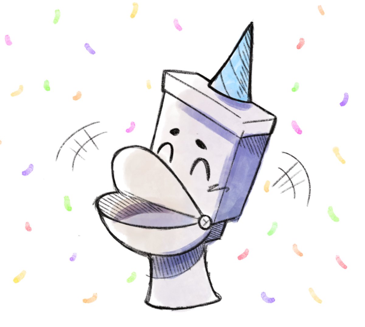 This is so random but I remember you tweeted about wanting Toilet pics so I made this. Happy birthday!