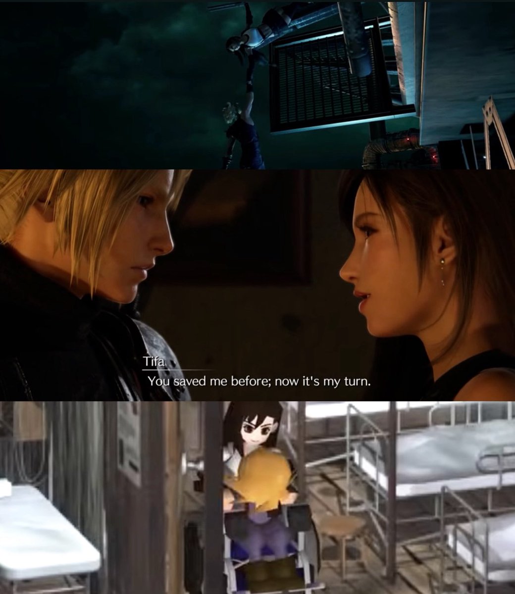 Sarline12's tweet image. “Isn’t t funny how Tifa dreams of having a knight”
YEAH SHE ENDED UP BEING HIS KNIGHT 😍❤️❤️❤️✨