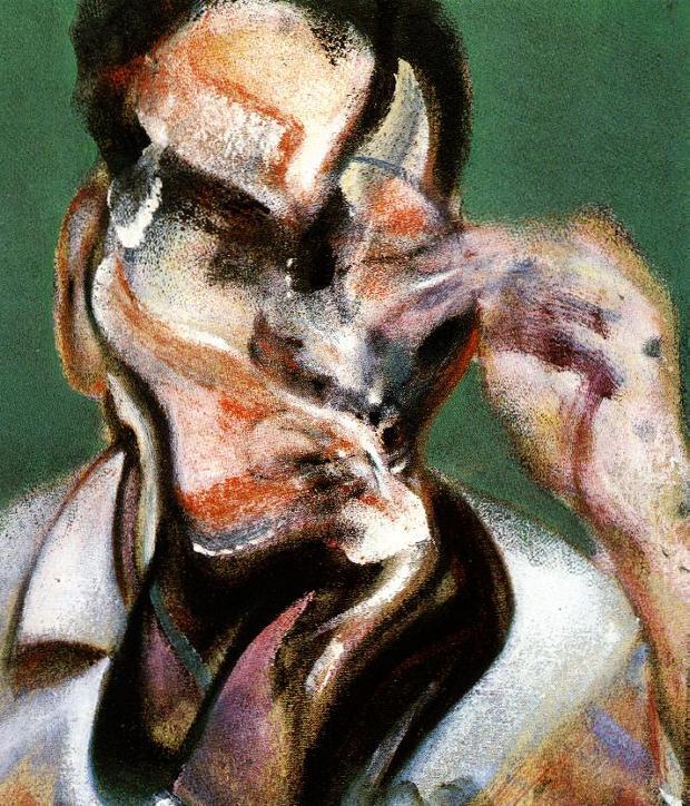 baconartbot's tweet image. Study for Portrait of Lucian Freud #artbots #bacon
