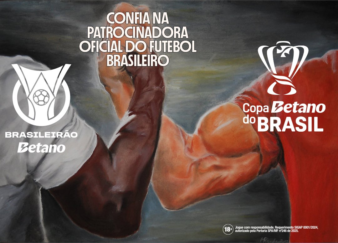 Futebol brasileiro 🤝 Betano.
Amanhã tem @brasileirao Betano e <a href="/CopaDoBrasilCBF/">Copa do Brasil</a>, já tá com palpite preparado?
#Betano #Confia