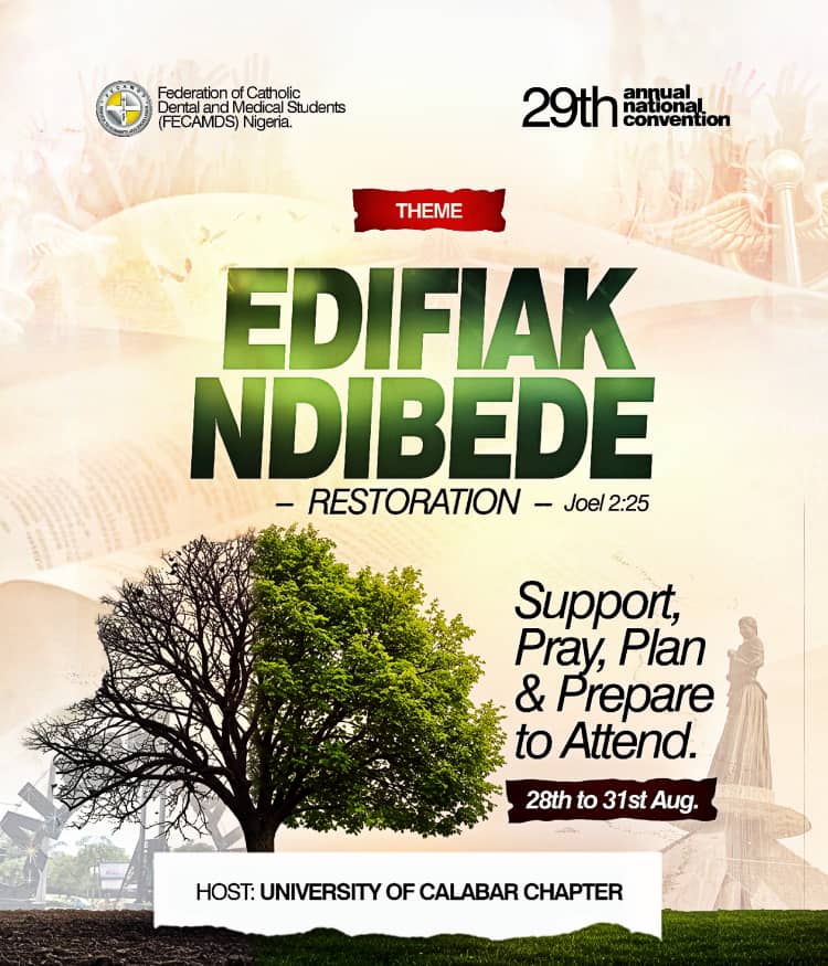 FECAMDS_N's tweet photo. Join Us for Restoration! FECAMDS 29th National Convention, 28th-31st Aug at University of Calabar. Support, Pray, Plan &amp; Prepare! https://t.co/BRPvFK7qdA