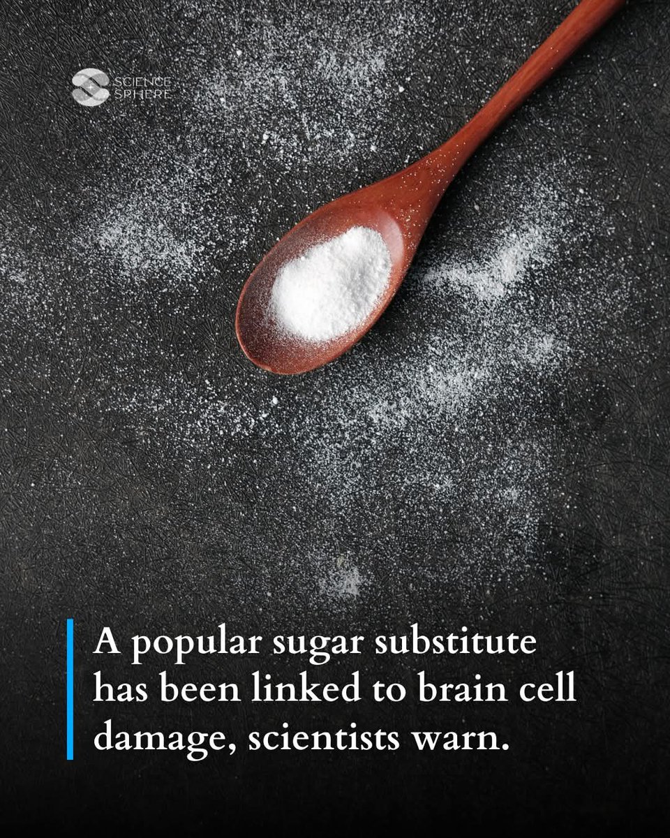 JaysonDC123's tweet image. A popular sugar substitute may not be as harmless as it seems.

New research from the University of Colorado Boulder shows that erythritol—a common sweetener found in many “sugar-free” and “keto” products—may alter brain blood vessel cells in ways that could increase the risk of…