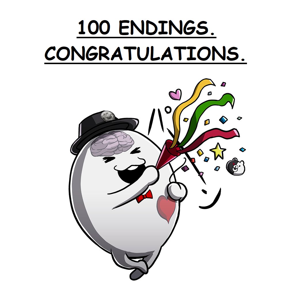 Hey_alguien's tweet image. #hundred_line #ハンドラ #thehundredline #hundredline
If you see someone who got all 100 endings.