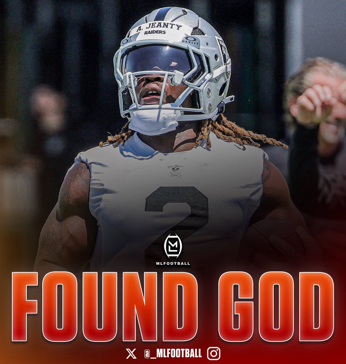 POWERFUL: #Raiders star RB Ashton Jeanty says that he found GOD and accepted Christ into his life.

Jeanty says that after accepting God, he has his historic season 

“My identity is in Christ”

“I’d like to say that I’m a Christian cleverly disguised as a star running back”

🙏