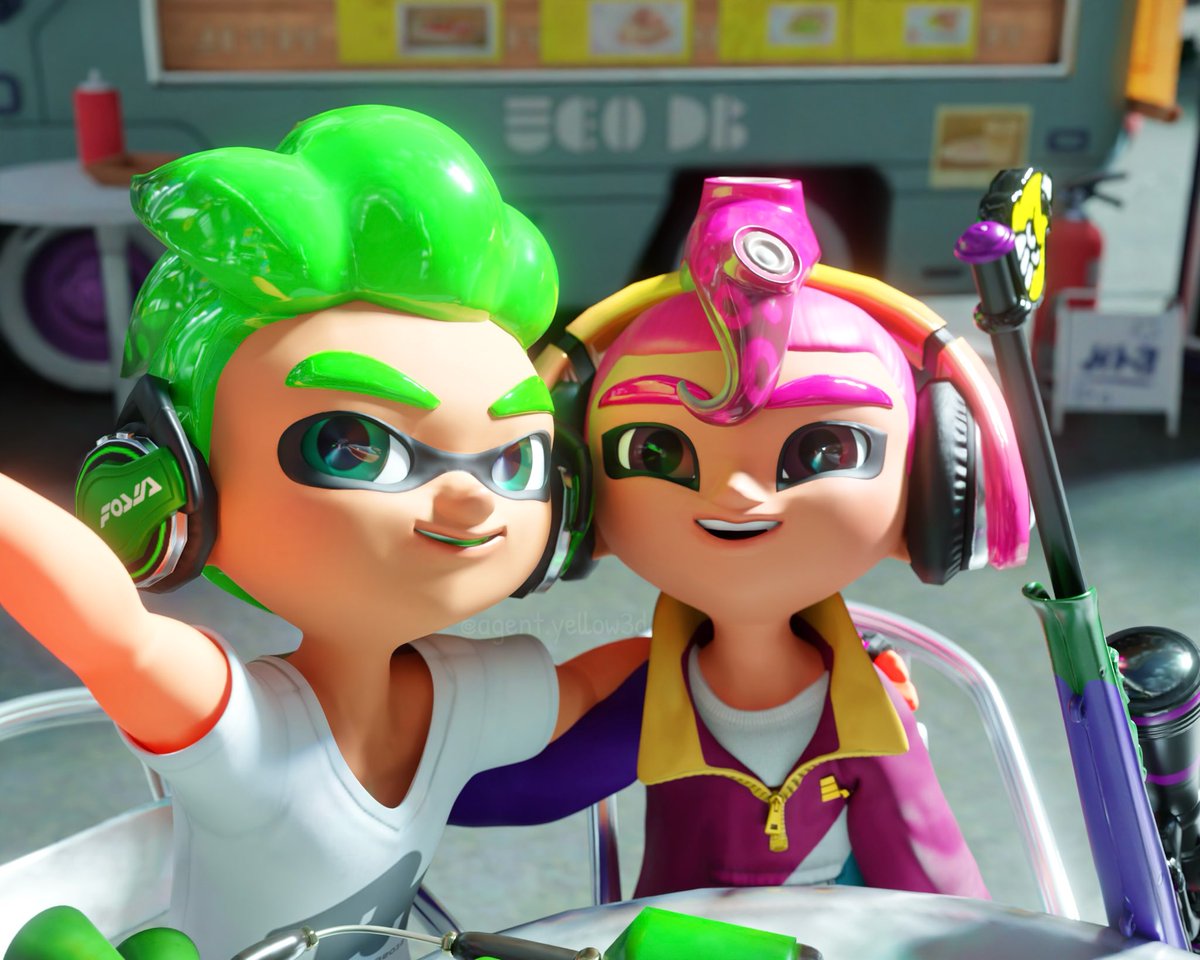 AgentYellow3D's tweet image. 💚Chraydor and Fraser🩷
—
This is a bit of a remake of something I posted on my Instagram back in October 2023✨
—
#splatoon #splatoon2 #splatoon3 #splatoonblender #splatoonart