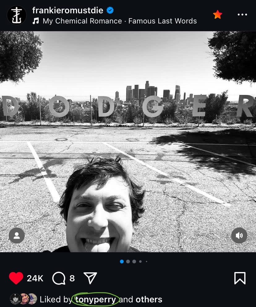 juni4stt's tweet image. whenever i see tony liking frank’s posts i always do a double take because. what. what do you mean they’re aware of each other’s existence.
