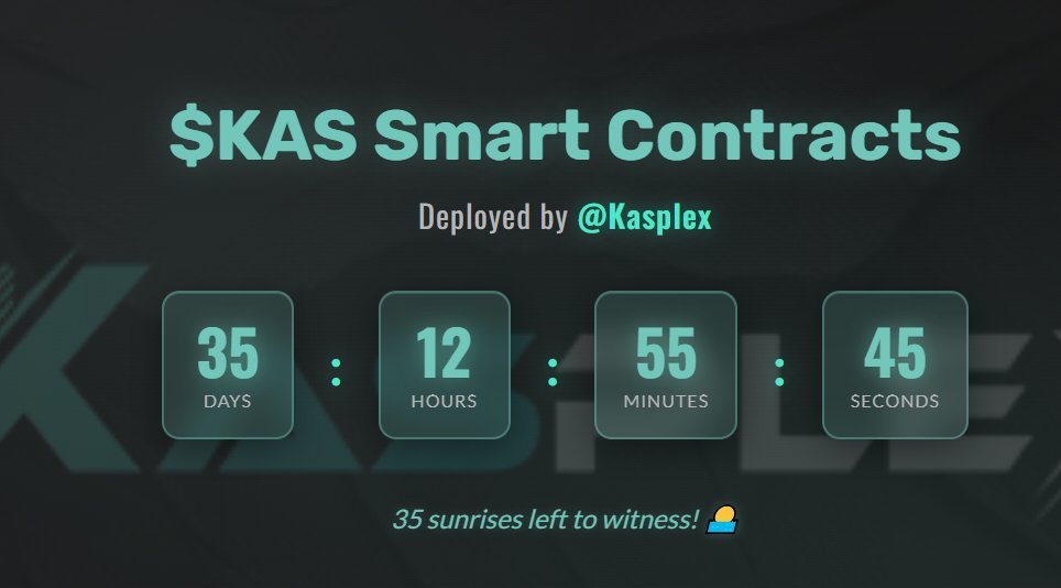 $KAS Smart Contracts are COMING!