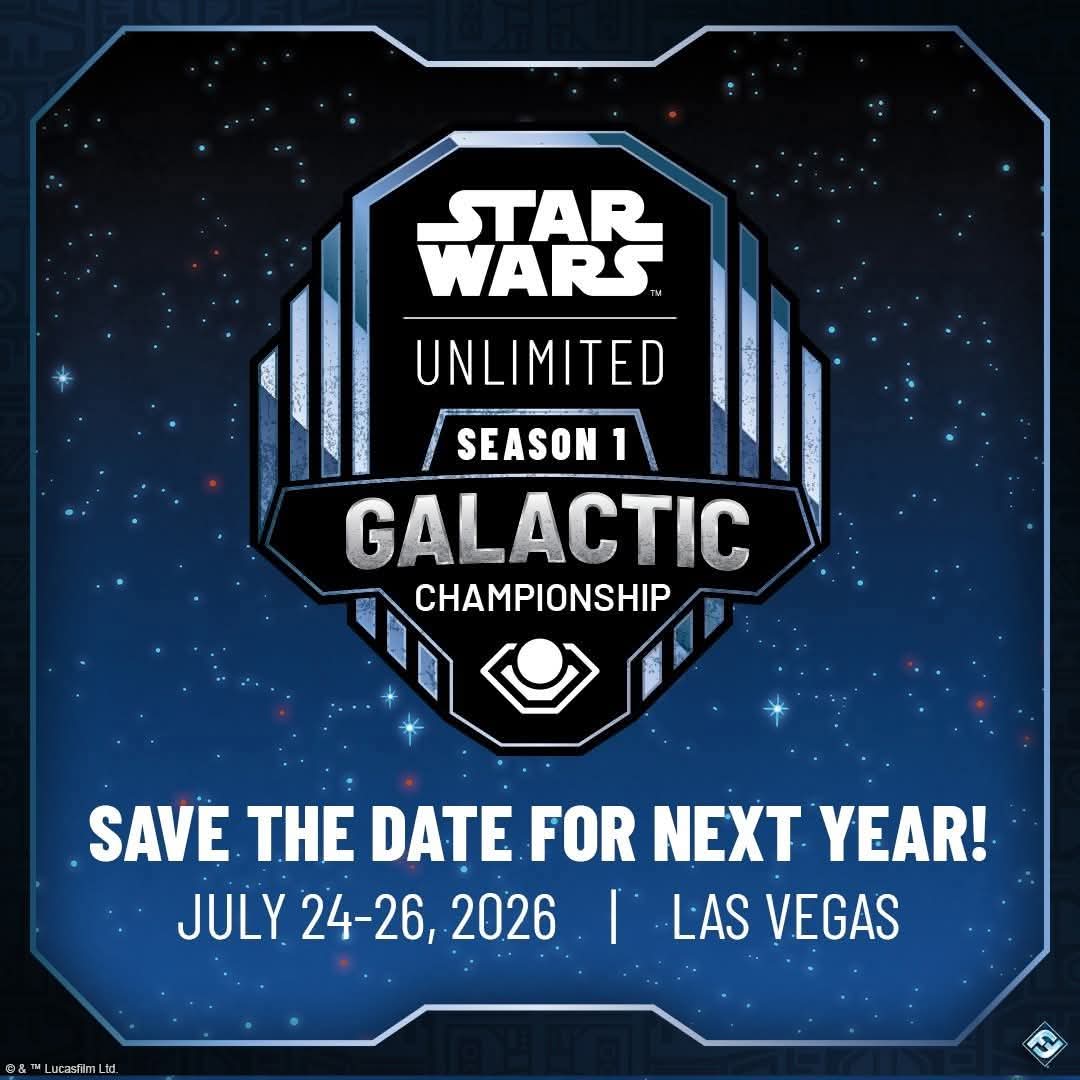 MaindeckGames's tweet image. And that's a wrap for the first ever #StarWarsUnlimitrd Galactic Championship! Thanks everyone for tuning in and for the kind words - it was a blast! Huge congrats to Filip Szkudlaric on claiming the title!
Now...see you all next year, same time, same place!!