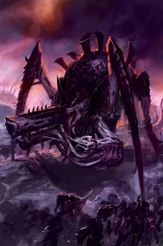 Tyranid Tyrannofex Oldhammer Artwork by Paul Dainton