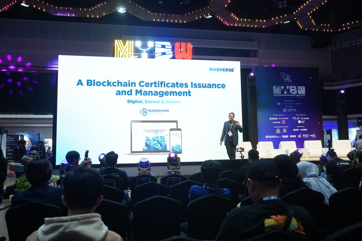 Masverse_Official (@masversehub) on Twitter photo 🔐🌐💠 𝗧𝗿𝘂𝘀𝘁 𝗶𝘀 𝘁𝗵𝗲 𝗡𝗲𝘄 𝗖𝘂𝗿𝗿𝗲𝗻𝗰𝘆
At Malaysia Blockchain Week 2025 (<a href="/MalaysiaBCW/">MY Blockchain Week</a>), our Director Dr Suresh Naidu (<a href="/supereagle1/">Suresh Naidu</a>) shared why sovereign infra matters for Malaysia’s digital future.
Key takeaways:
☑️ <a href="/MasChainMY/">MasChain @ MYBW 2025</a> — 🇲🇾 Layer-1 public-permissioned 🔐🌐💠 𝗧𝗿𝘂𝘀𝘁 𝗶𝘀 𝘁𝗵𝗲 𝗡𝗲𝘄 𝗖𝘂𝗿𝗿𝗲𝗻𝗰𝘆
At Malaysia Blockchain Week 2025 (<a href="/MalaysiaBCW/">MY Blockchain Week</a>), our Director Dr Suresh Naidu (<a href="/supereagle1/">Suresh Naidu</a>) shared why sovereign infra matters for Malaysia’s digital future.
Key takeaways:
☑️ <a href="/MasChainMY/">MasChain @ MYBW 2025</a> — 🇲🇾 Layer-1 public-permissioned