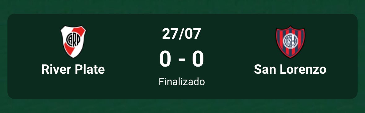 Promiedos's tweet image. Un empate sin goles más. Para variar.