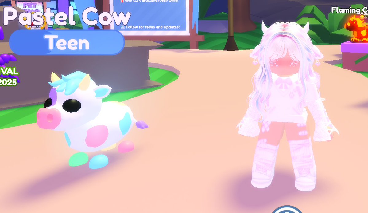 eclipse22930568's tweet image. pastel cow from wonder world