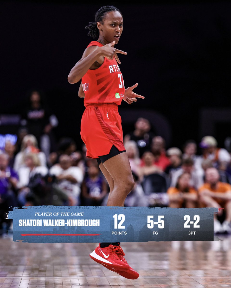 AtlantaDream's tweet image. Great work tonight @_shatori ! 🥳

#DoItForTheDream