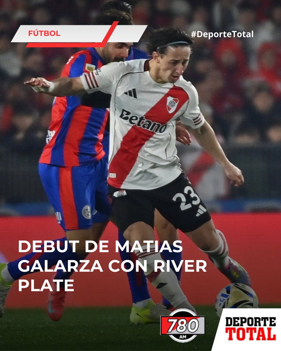 DeporteTotal780's tweet image. 🇵🇾 PARAGUAYOS POR EL MUNDO
River Plate y San Lorenzo igualaron sin goles por la fecha 3 del #TorneoClausura.
Matias Galarza arrancó de titular, estuvo hasta el minuto 36'ST.
#DeporteTotal #780AM #MegaTV