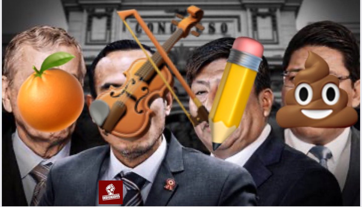 Indignados_P's tweet image. El violín 🎻 de José Jeri dice que no es violín 🎻 
#CuartoPoder