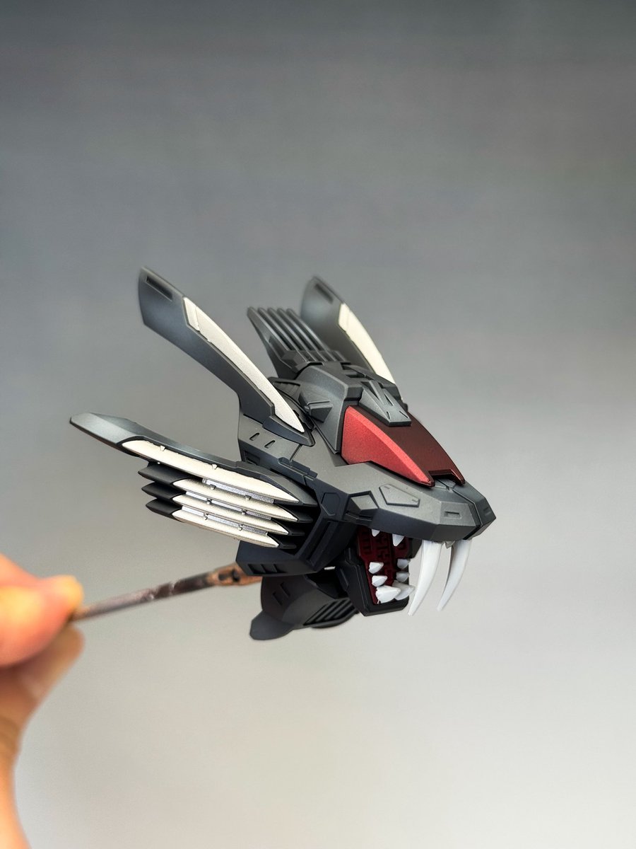 kuma_vall's tweet image. 黒ライガーかっこいい!
少し尖らせたのが効いてる
前回の髪がいいグラデつけれたんで再度挑戦
ロボ系は少し派手目にした方がメリハリ効いて良さそう。
何系かによってハイライトの明るさを変えた方がいいね...φ( ˙꒳˙ )メモメモ