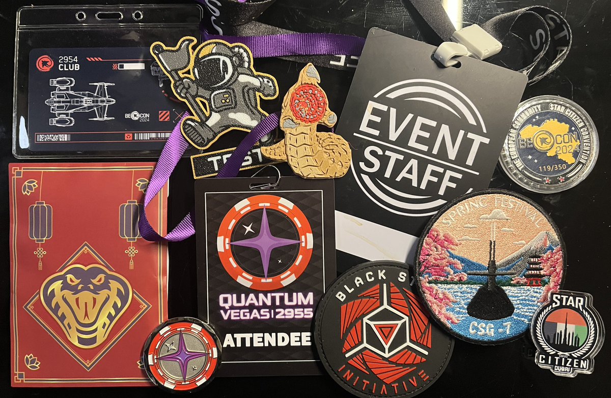 I’m finally getting a chance to show the cool memorabilia I got at Quantum Vegas 2955! Thanks everyone! ❤️ #QuantumVegas2955