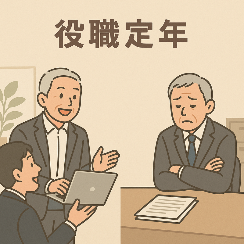 AriokaCoach's tweet photo. 役職定年で給与が大幅にダウンするが、仕事内容が変わらない。

そんな状況を見るとこんな問いが生まれます。
・役職は上がり続けることが正しいのか？
・若手社員に早期に活躍できるポストをどのように与えるのか？
・年齢だけで役職を外す目的は何か？

役職定年をどのように設計されていますか？ https://t.co/eUlPBn1Qqs