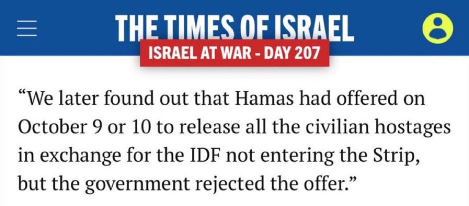 Never forget that the hostages could have been freed on Oct 9th